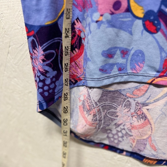 LuLaRoe x Disney mickey mouse Minnie Irma top purple multicolor sz XXS - Picture 5 of 6